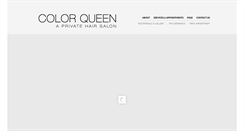 Desktop Screenshot of colorqueensalon.com